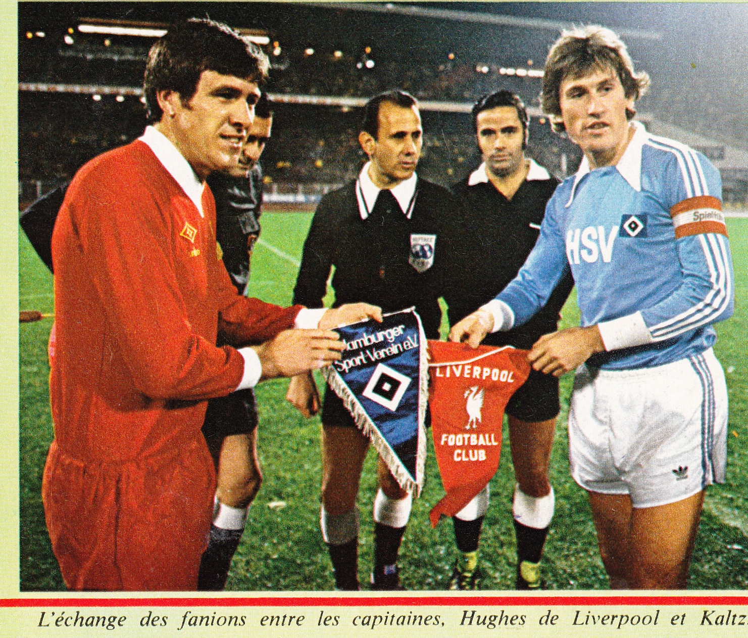1977-78 Liverpool v Hamburg SV UEFA Super Cup X2 Matchsheets 